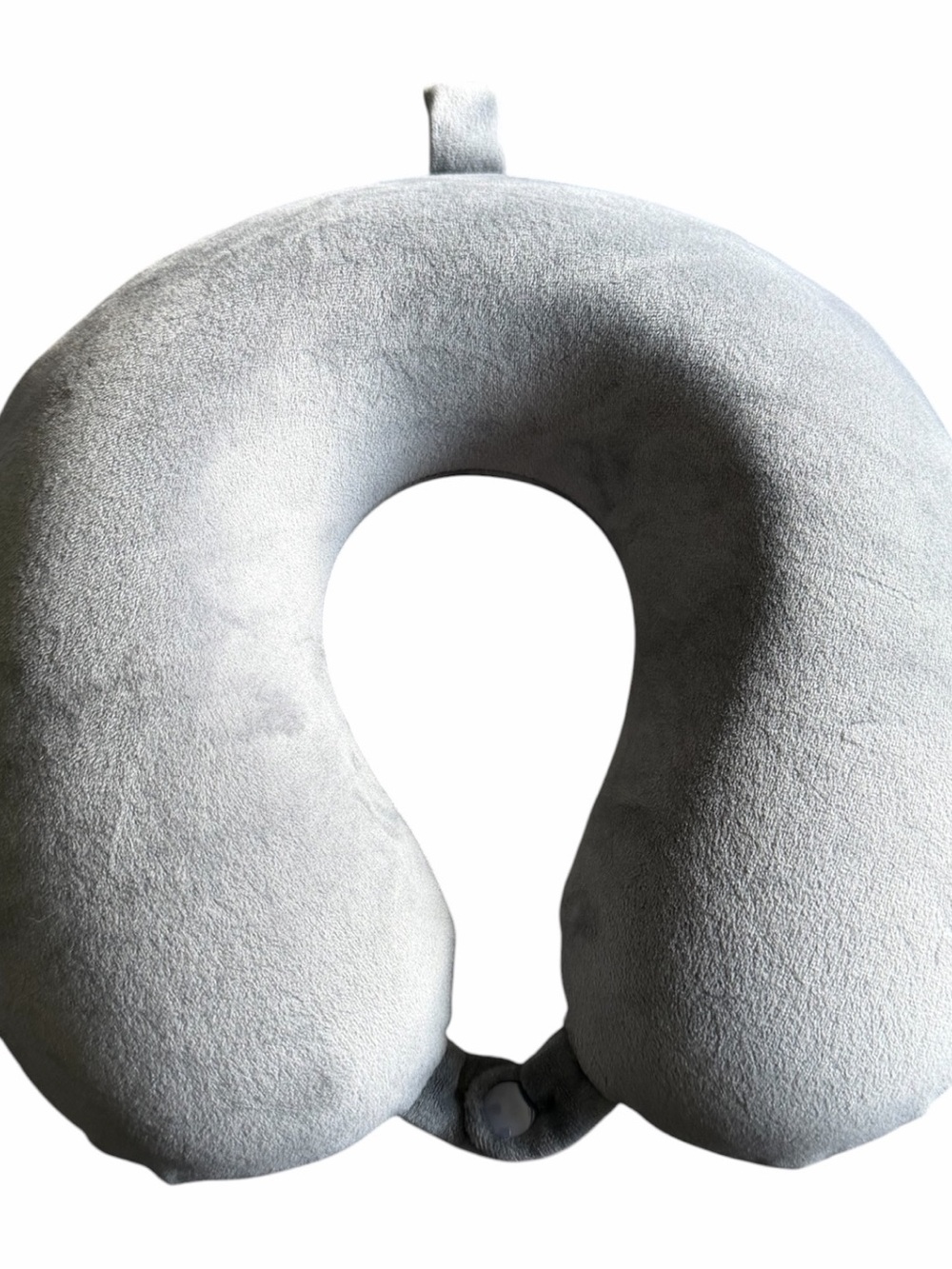 Gray Memory Foam Travel Neck Pillow - Soft Support